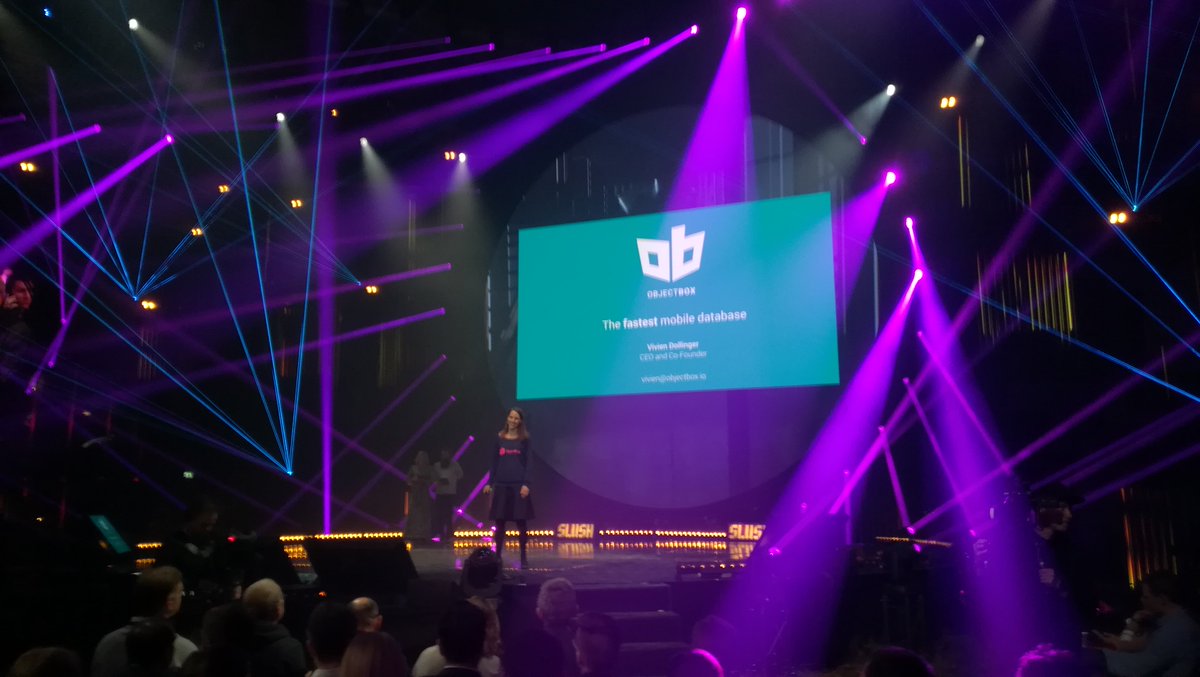 Iteroifi's tweet photo. @objectbox the fastest mobile database SaaS startup had an absolutely amazing, bad ass and interesting pitch in #slush17 #100pitch competition. https://t.co/kuKOQlJyDy