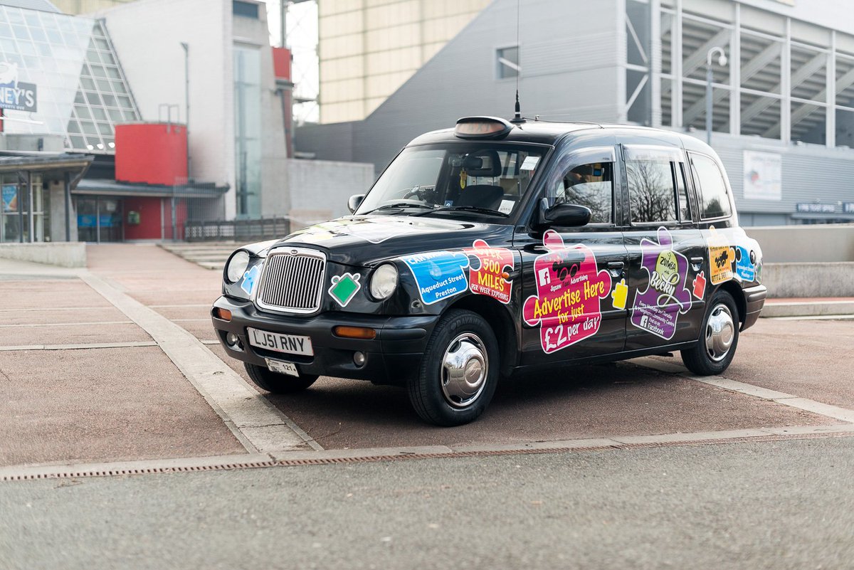 If you have that #FridayFeeling and are off into Preston tonight keep your eyes peeled for one of our hard to miss Jigsaw taxis!