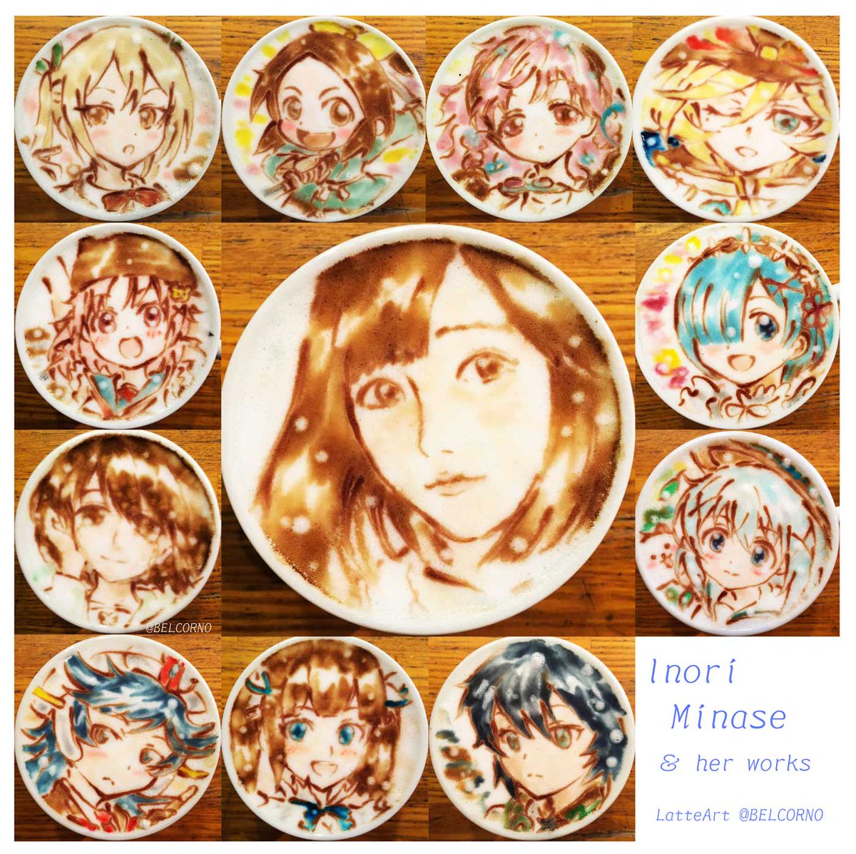 ラテアート【水瀬いのりさん】
LatteArt【Inori Minase】

本日お誕生日で、ご担当役と一緒に。Happy Birthday!

#水瀬いのり生誕祭2017
