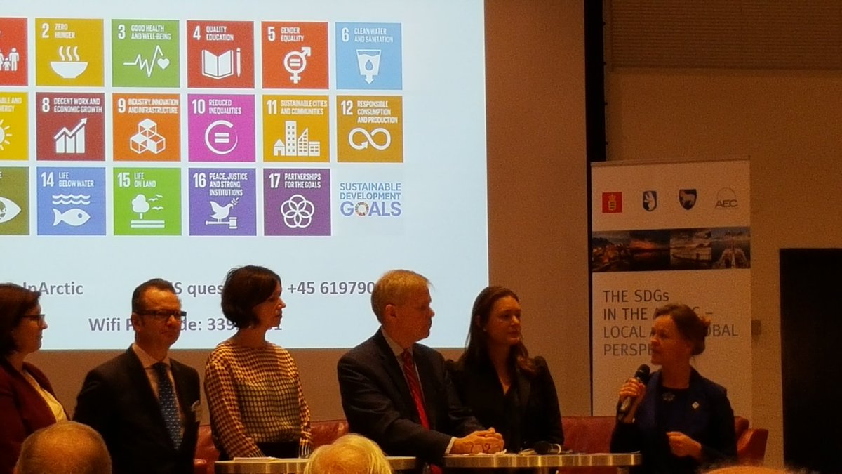 StephenTMooney's tweet photo. Last words of the #SDGsInArctic goes to @HanneEskjaer of Denmark. Co-operation amd collaboration https://t.co/z25qTqMhdb
