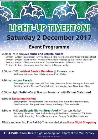 ClarissaELSlade's tweet photo. Christmas lights switch on in Tiverton tomorrow 🎄❄️⛄️ https://t.co/RyNsQ3cjQH