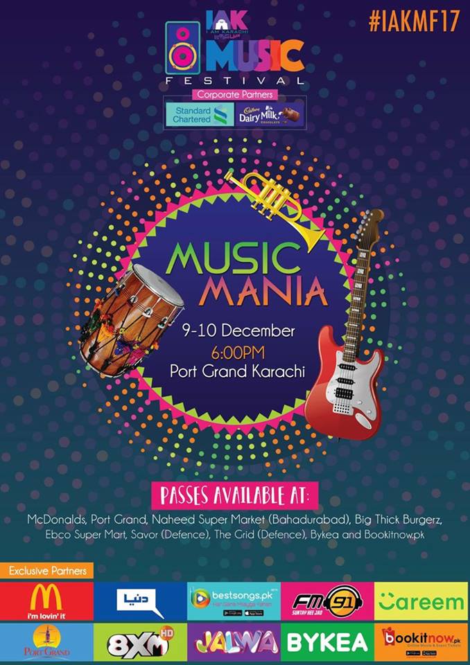 HumAawazPk's tweet photo. #HumAawaz's partner IamKarachi is having #IAK #MusicMania 2017 is being held on the 9th and 10th December at the #PortGrand!
Book Tickets Online: https://t.co/KUTIVsaFmo
#TogetherWeCan #WeStandAsOne #RaiseYourVoice #JoinForACause #UnitedForChange #HumAawazPK #IAKMF17 #IAmKarachi https://t.co/DWLgAN0ebY