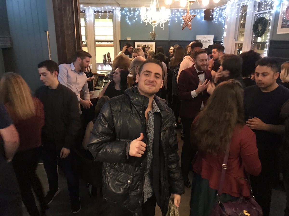 reelsceneuk's tweet photo. thanks all for last nights Xmas party&amp;making it a great night #AsaButterfield @asabfb @Midgley @BuildaBonfire @ManpreetBachu @manpreetbambra https://t.co/rl2VanUSCF