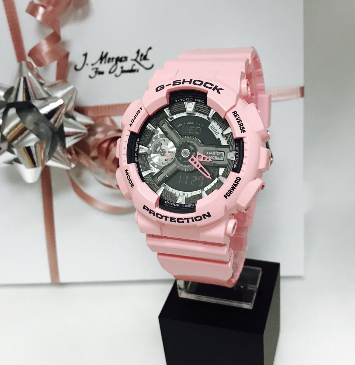 Jmorganltd's tweet photo. #J.Morgan Jewelers is honored to join, Shields of Hope for families battling cancer donating a pink G-Shock watch to a 16-year-old girl with cancer 
We want #No One to Fight Alone! https://t.co/06kxkEiJww