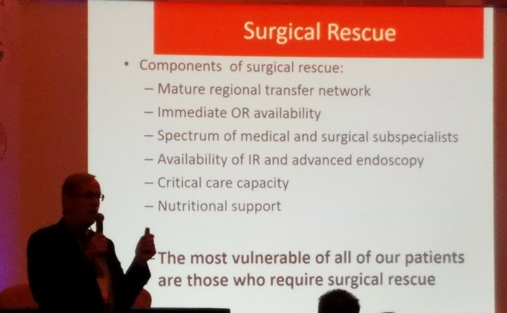 _MarcusHoffman's tweet photo. Dr Maier: "infrastructure needed for surgical rescue is the same as trauma system" covering the work of @pitttrauma @Panamtrauma #PTS2017 https://t.co/nckDG6qtiK