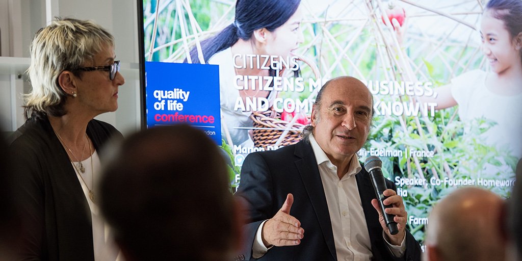 SodexoGroup's tweet photo. The time for businesses to act and rebuild trust is now. Our #QoLConference panel weighed in on its importance. Learn more: https://t.co/3PwqjEzdJR https://t.co/LzZt4TSIAG