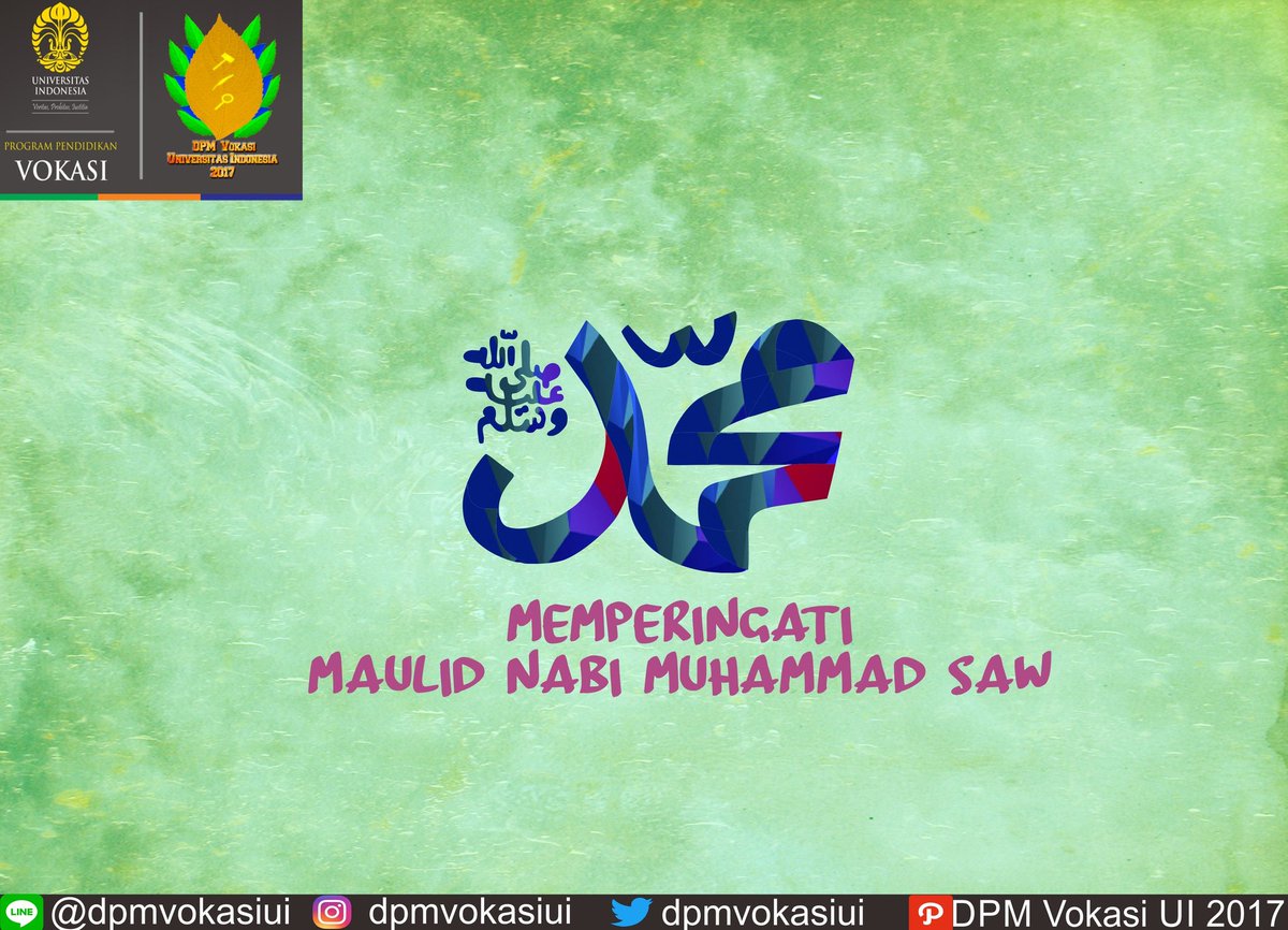 Selamat Memperingati Hari Maulid Nabi Muhammad SAW

Semoga dengan peringatan maulid Nabi Muhammad SAW, kita dapat meneladani dan mengamalkan ajaran beliau.

DPM Vokasi UI 2017
Harmoni Bersinergi