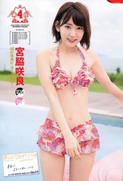 芸能人水着画像 Japan 在 Twitter 上 今年の締めくくりにakb48 17年総選挙1位 80位までの全員の水着画像upしていくね 4位はこの方 宮脇咲良さん 芸能人水着画像 Akb48水着画像 宮脇咲良水着画像 T Co Jyjykko2pi Twitter
