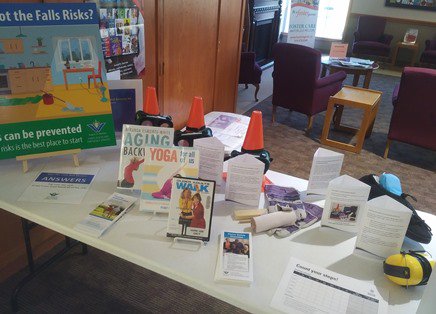 rwlibrary's tweet image. Last stop for the Falls Prevention display is Ayr, Nov. 28-Dec.6. Thanks to @ROW_PublicHealth for sharing this information! Use your library card to access public health kits. bit.ly/1UdmDdP #PreventFalls2017