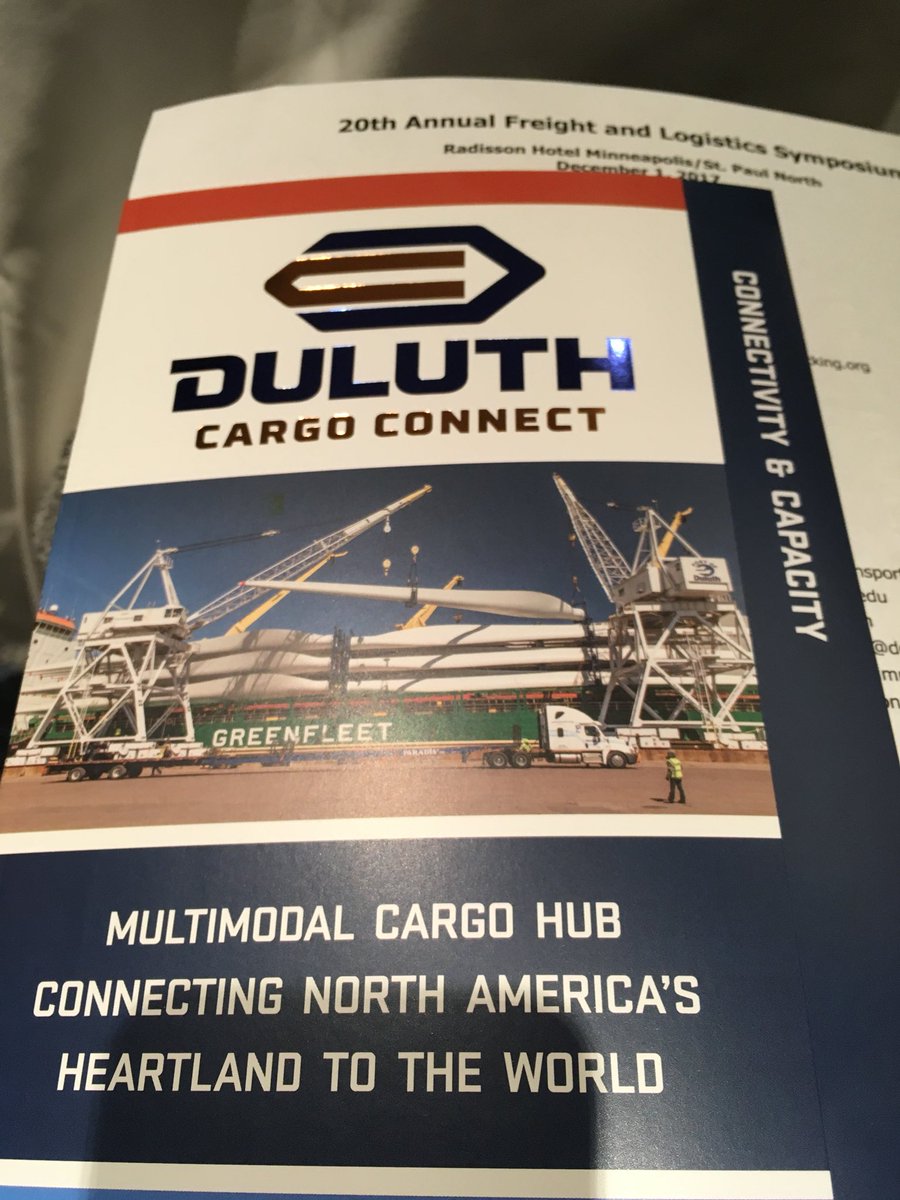 DaniKFisher's tweet photo. Lonny Kubas of @CNRailway describes strength of North America, and overall growth of shipping; company has invested nearly $2.75billion across the continent this year. Duluth is at ❤️of CN’s network. #CanadaInMN #freightsym #NAFTAFactsFriday https://t.co/iNwXJFWNnX
