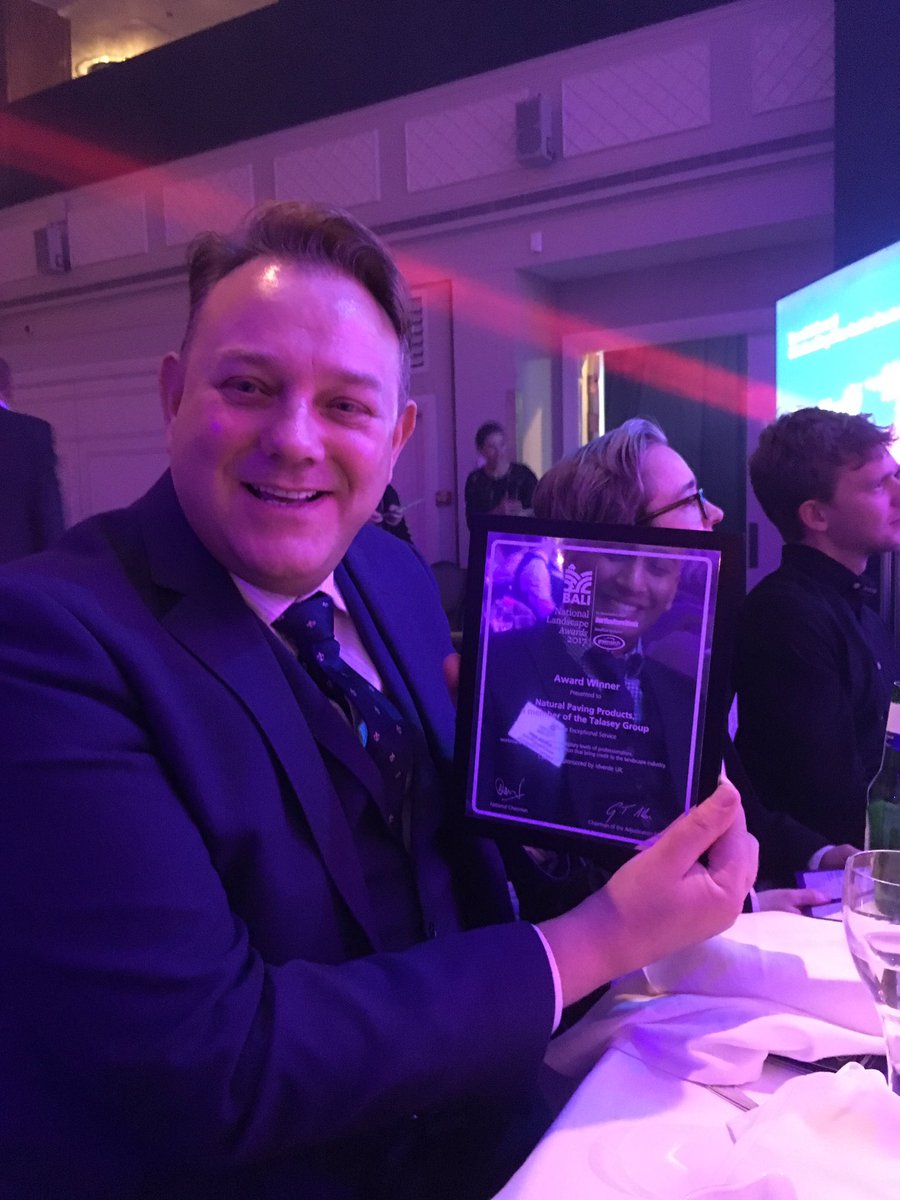 Fantastic achievement, well done <a href="/Natural_Paving/">Natural Paving</a> award winner for exceptional service!! @BALI_Awards <a href="/wienerbergeruk/">wienerberger UK</a>