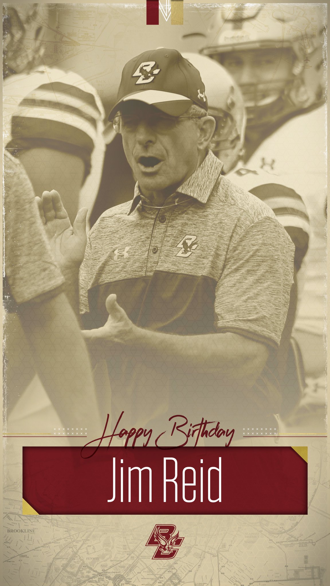 Wishing a very Happy Birthday to defensive coordinator Jim Reid!  