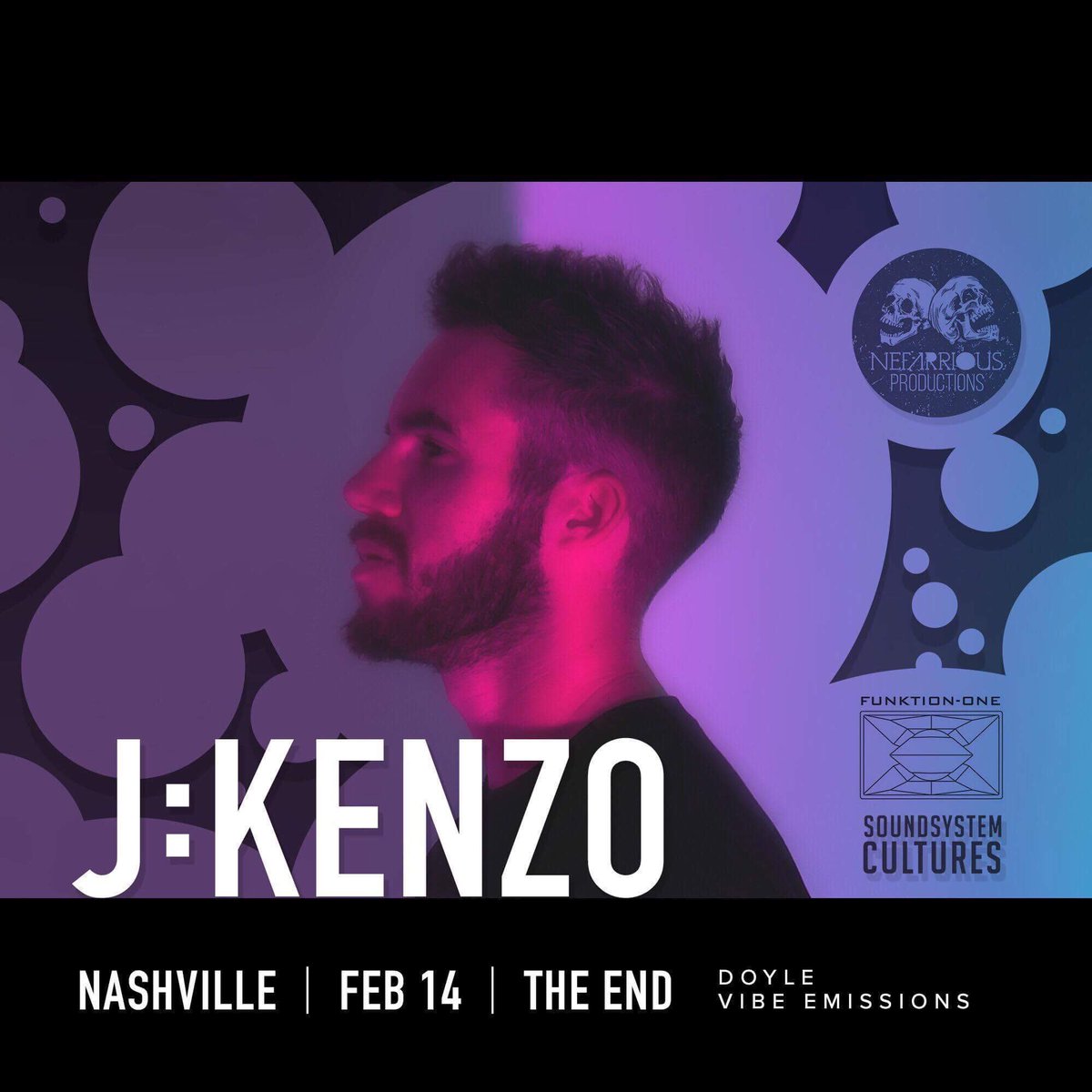 VibeEmissions's tweet photo. Going to be opening up for @JKenzo in Nashville 2/14/17! So stoked for this opportunity to open up for a legend. Going to be on some Funktion One Sound provided by @SoundSystemCult big up!! https://t.co/rlVNcKL644