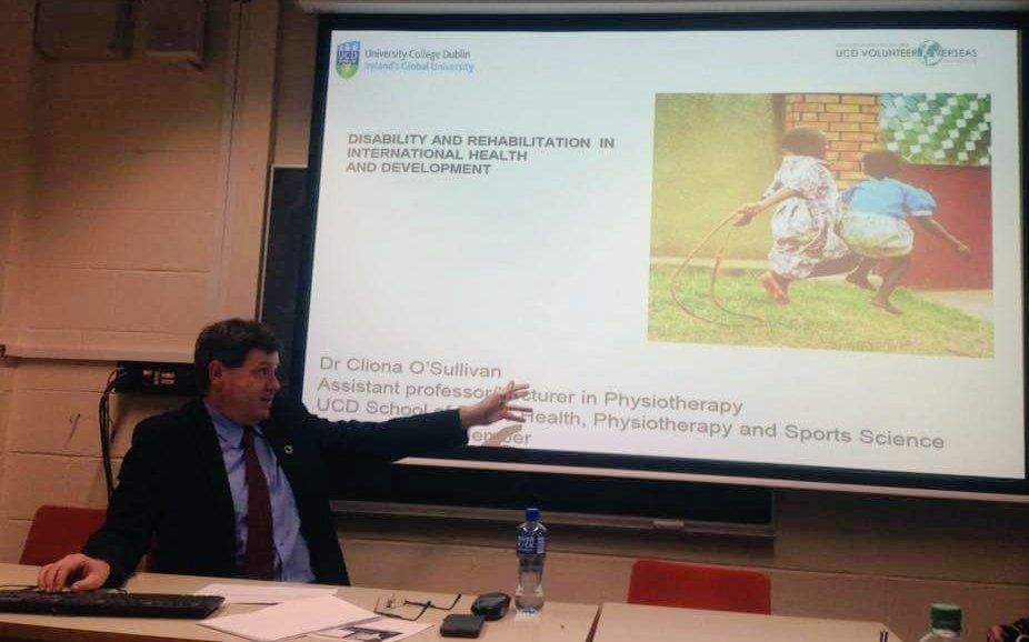 ppwone's tweet image. Delighted to talk to the @TCDGlobalDevSoc about #UN2030agenda and #sdg3. Giving an example of SDGs in action around in a credited clinical training module with @ucddublin in partnership with @UCDVO.