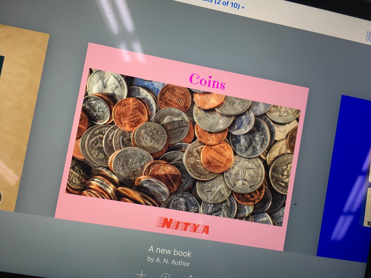 KariAddington's tweet photo. First Grade shows what they know about Money and Coins in Book Creator @BookCreatorApp @FalesPrincipal #1¢ #5¢ #10¢ #25¢ #$1 https://t.co/6ji82TfuIu