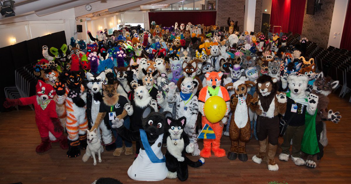 NFC_Mausie's tweet photo. One of our cheesy fursuit group photos from @NordicFuzzCon. Can't wait to see everyone again next year! #NFC2016 #FursuitFriday https://t.co/eDJErPRWqI