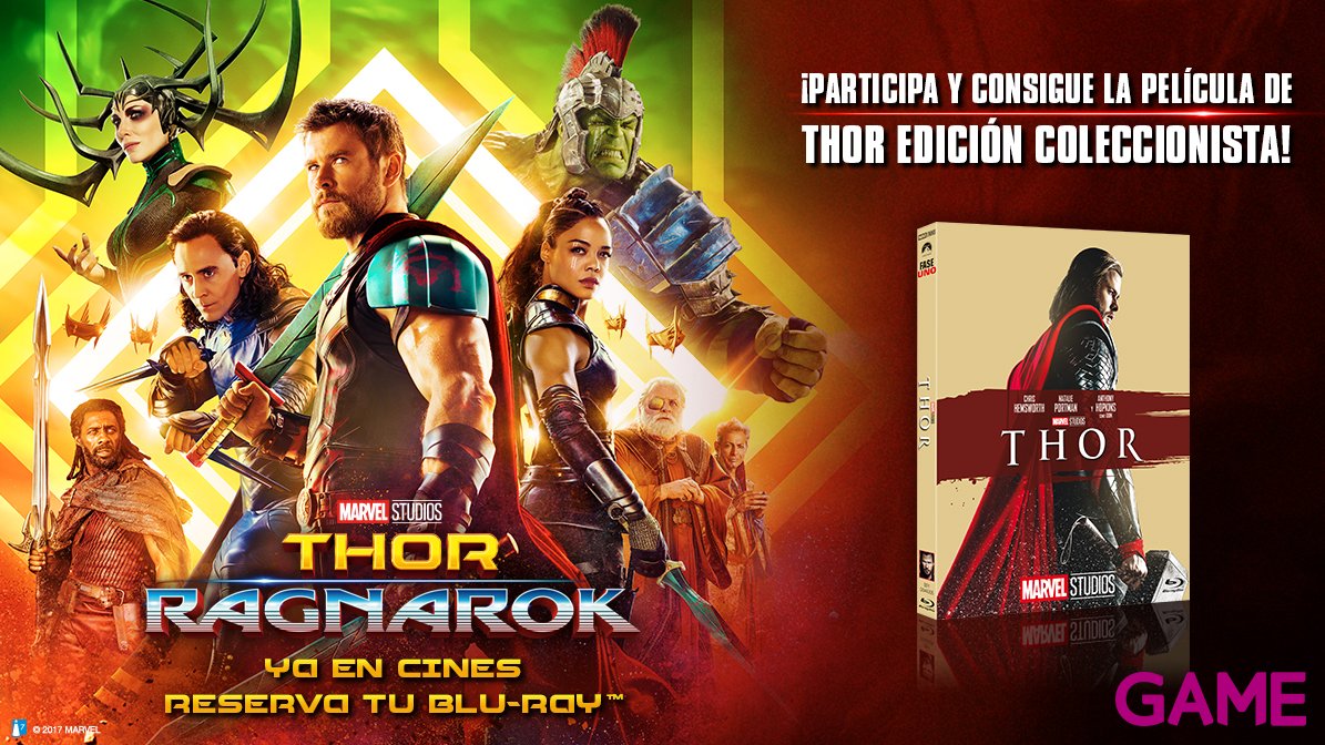 VideojuegosGAME's tweet image. THOR puede levantar el Mjolnir, y tú ¿qué objeto preciado puedes levantar?

Dínoslo con #LevantoComoThor ¡y gana un BD de su primera película en edición especial!

#ThorRagnarok, ya disponible para reservar en GAME
game.es/BLU-RAY/ACCION…