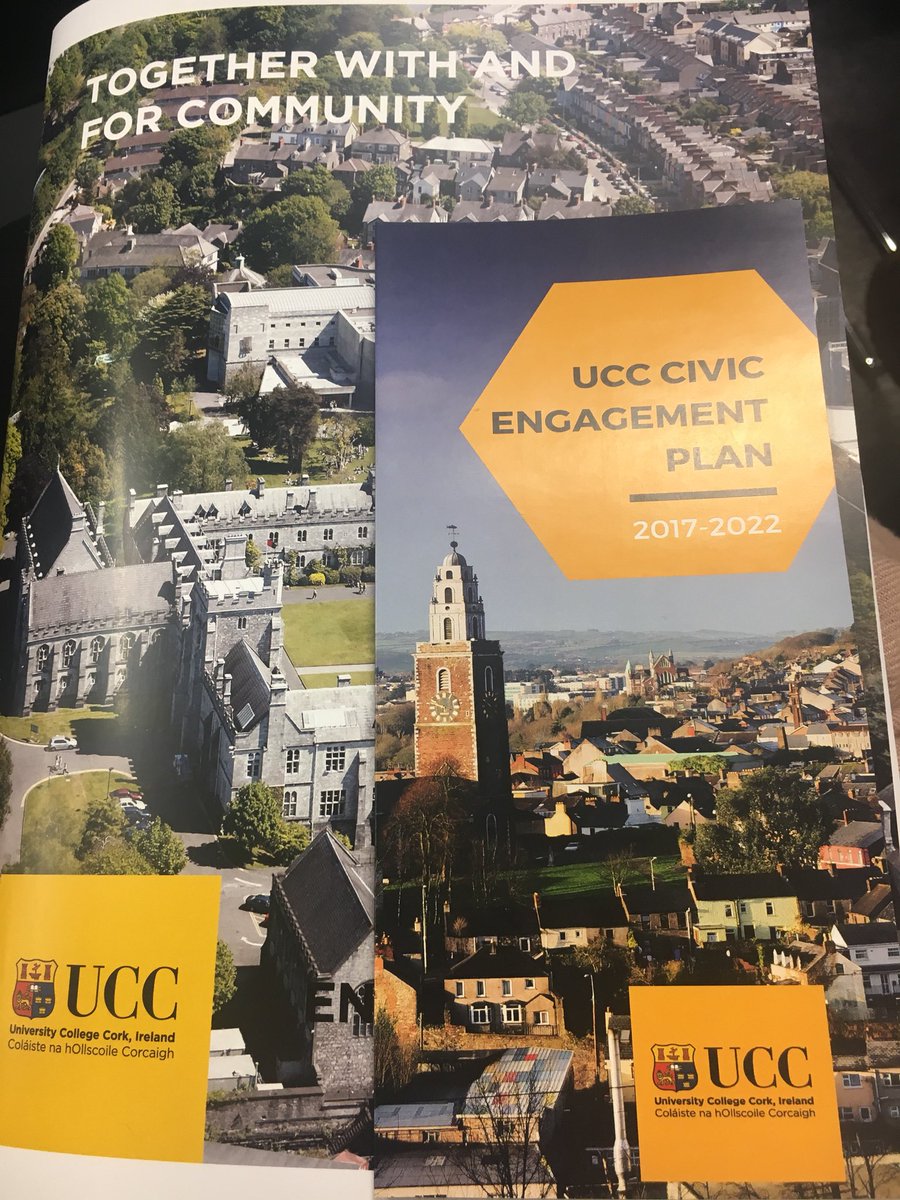 Fantastic launch of the <a href="/UCC/">UCC Ireland</a> #CivicEngagement Plan - for our work as researchers to be connected, visible, engaged, with and for the community.