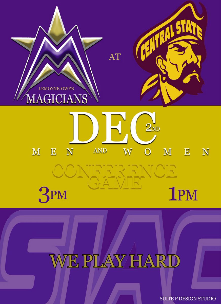 locathletics's tweet image. LOC men’s and women’s basketball teams face Central State University next — 🆚 @GO_MARAUDERS #GoMagicians #LOCFAMILY #SIAC #WePlayHard #HBCUHoops 🏀🔮🎩