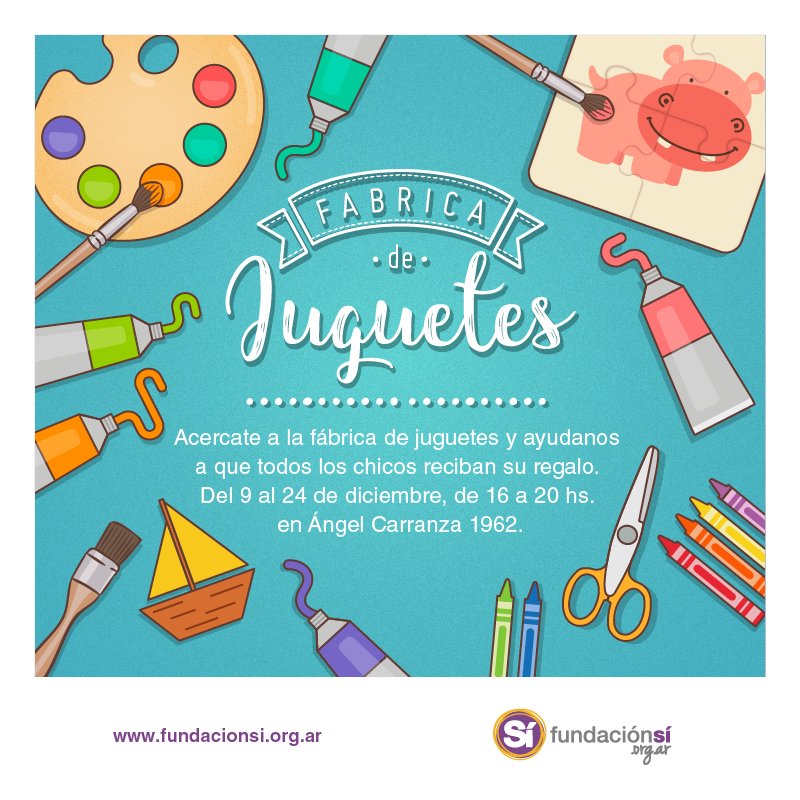 🎄🎁 ¡VUELVE LA FÁBRICA DE JUGUETES! ✨🎉
Durante diciembre vas a poder acercarte a participar del taller que más te guste y hacer juguetes para donar. Te esperamos a partir del sábado 9/12 a las 16 hs. en Ángel Carranza 1962, Palermo.