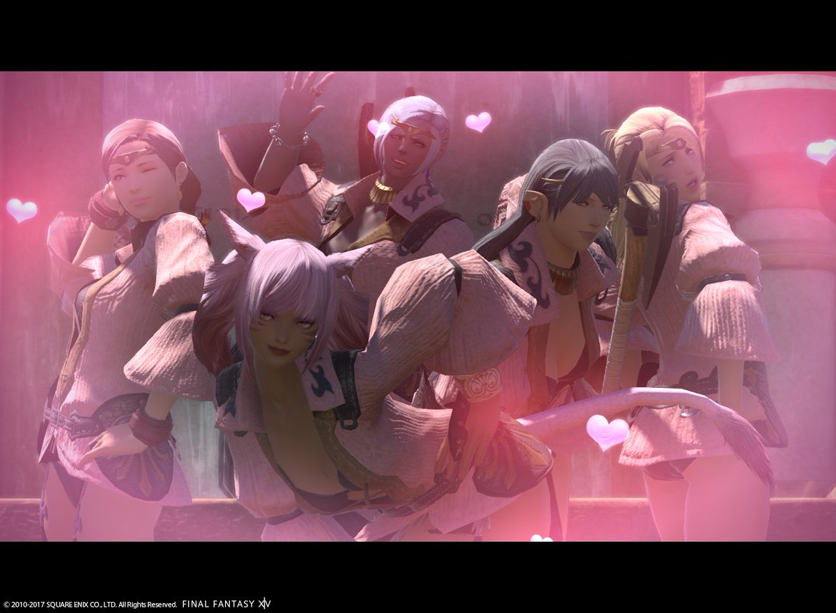 あず Ff15pc Ff11asura Ff14 בטוויטר Ff14ドラクエコラボでぱふぱふのお姉さんたちを見た時の表情をお楽しみください 2 メイン猫 3 ララニス 4 アウラニス 個人的にアウラの なん だと 感が好きｗ