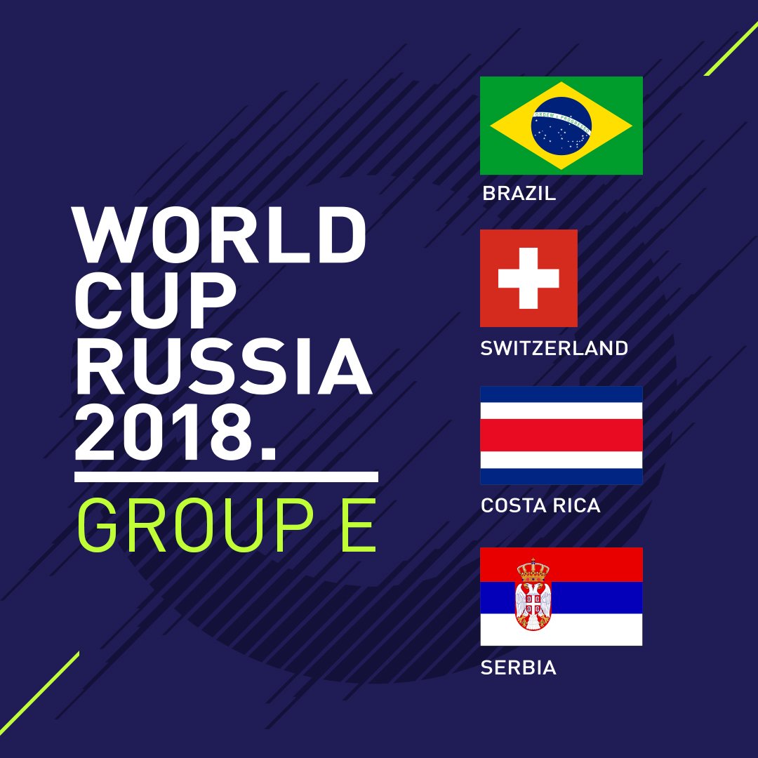 EASPORTSFC's tweet photo. A battle for second place in Group E? #WorldCupDraw https://t.co/lcvvB2Hlth