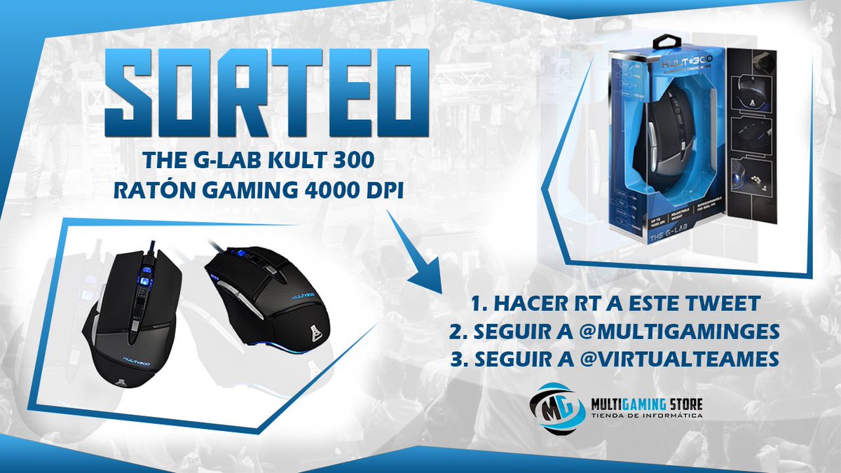 multigeekx's tweet photo. 🔔 ¡#SORTEO de un Gaming Mouse #KULT300! (39,95€) 😱😍

Para participar: Haz #RT, Sigue a @MultiGamingES y a @VirtualTeamES 
Es INTERNACIONAL con gastos pagados. 🌎😀 https://t.co/oBIdwehHuL