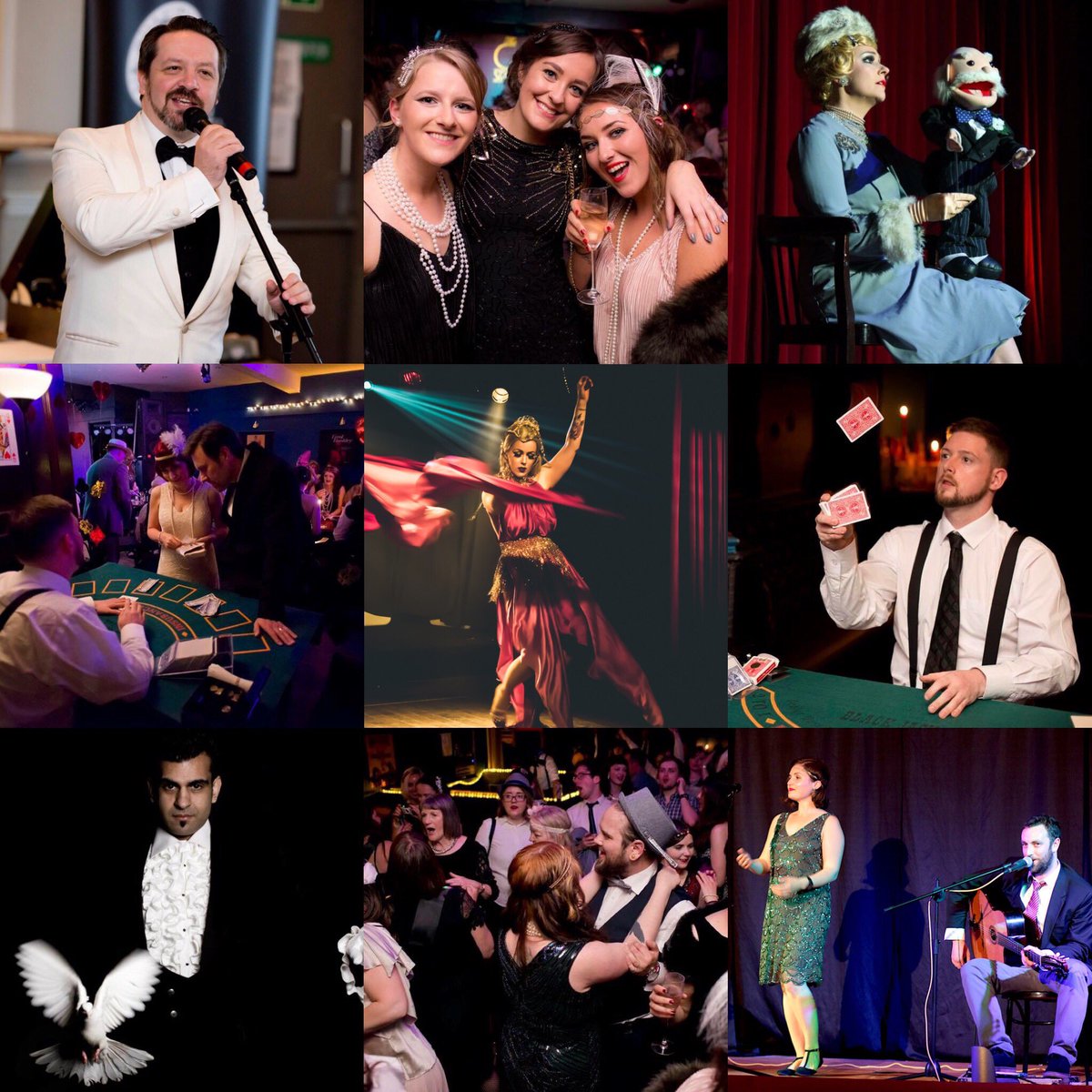 TheGatsbyClub's tweet photo. We’re delighted to announce our fabulously festive lineup for The Gatsby Speakeasy 'Festive Soirée' at @therumshackUK on Friday 22nd Dec. The perfect pre-Christmas night out! Tickets can be purchased from: https://t.co/1e2lQ3jFJJ @WhatsOnGlasgow @KeepItSouth https://t.co/WwBtKE8lgW