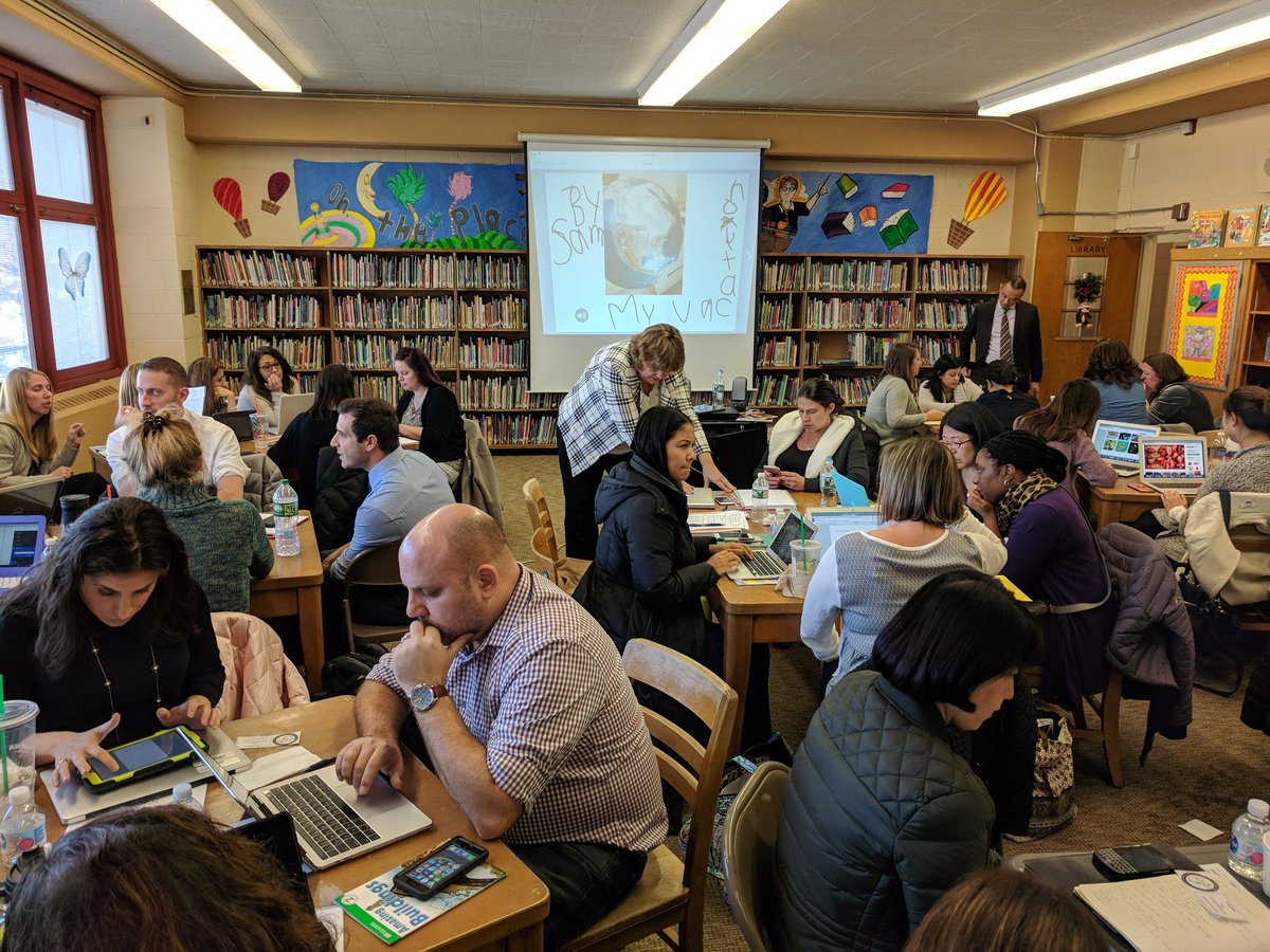 D26Team's tweet photo. Always an impactful experience when #TCRWP comes out for #D26PL! Session 2 has focused on Digital Literacy. Meaningful integration of digital supports in instruction requires dedicated time. Great things in store for our students bc of this work! Thanks @colleen_cruz! https://t.co/8EIQj7l4DT