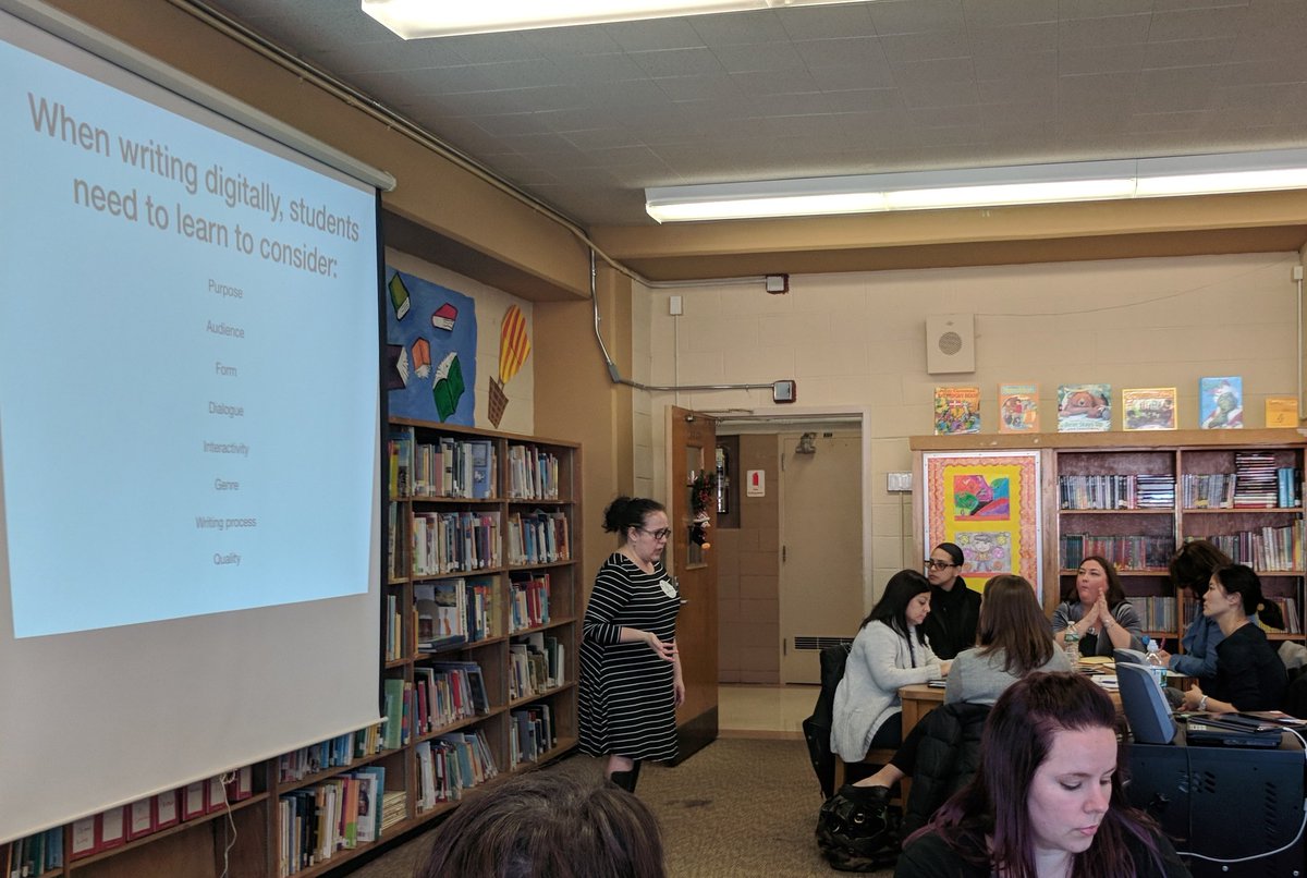D26Team's tweet photo. Always an impactful experience when #TCRWP comes out for #D26PL! Session 2 has focused on Digital Literacy. Meaningful integration of digital supports in instruction requires dedicated time. Great things in store for our students bc of this work! Thanks @colleen_cruz! https://t.co/8EIQj7l4DT