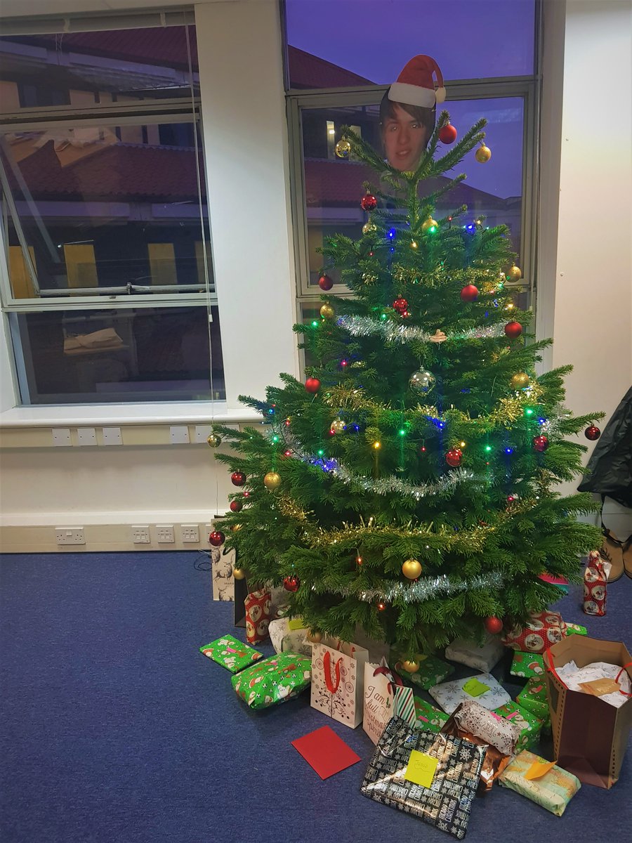 EngageTechLtd's tweet photo. Christmas tree up at Engagetech ready for our Christmas party tonight! Secret Santa presents underneath wrapped and ready also. Which EngageTech member is atop the tree this year? Retweet with answer to win!
#Christmas #Tree #Party #Angel https://t.co/HlyFNIMkhF