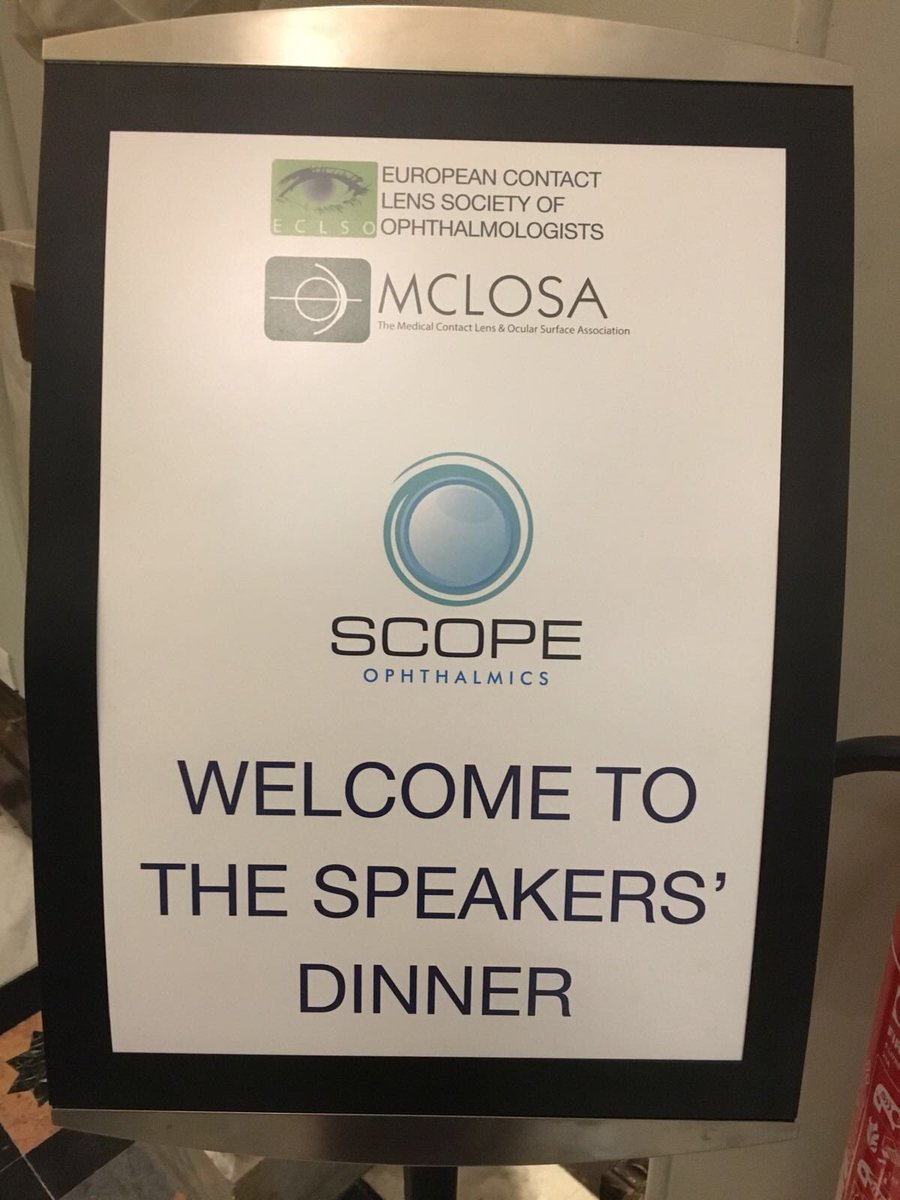 mclosa2015's tweet photo. @ScopeOph supported the evening ‘speakers dinner’ #Ophthalmology #eventprofs https://t.co/d1ix5vf8qL