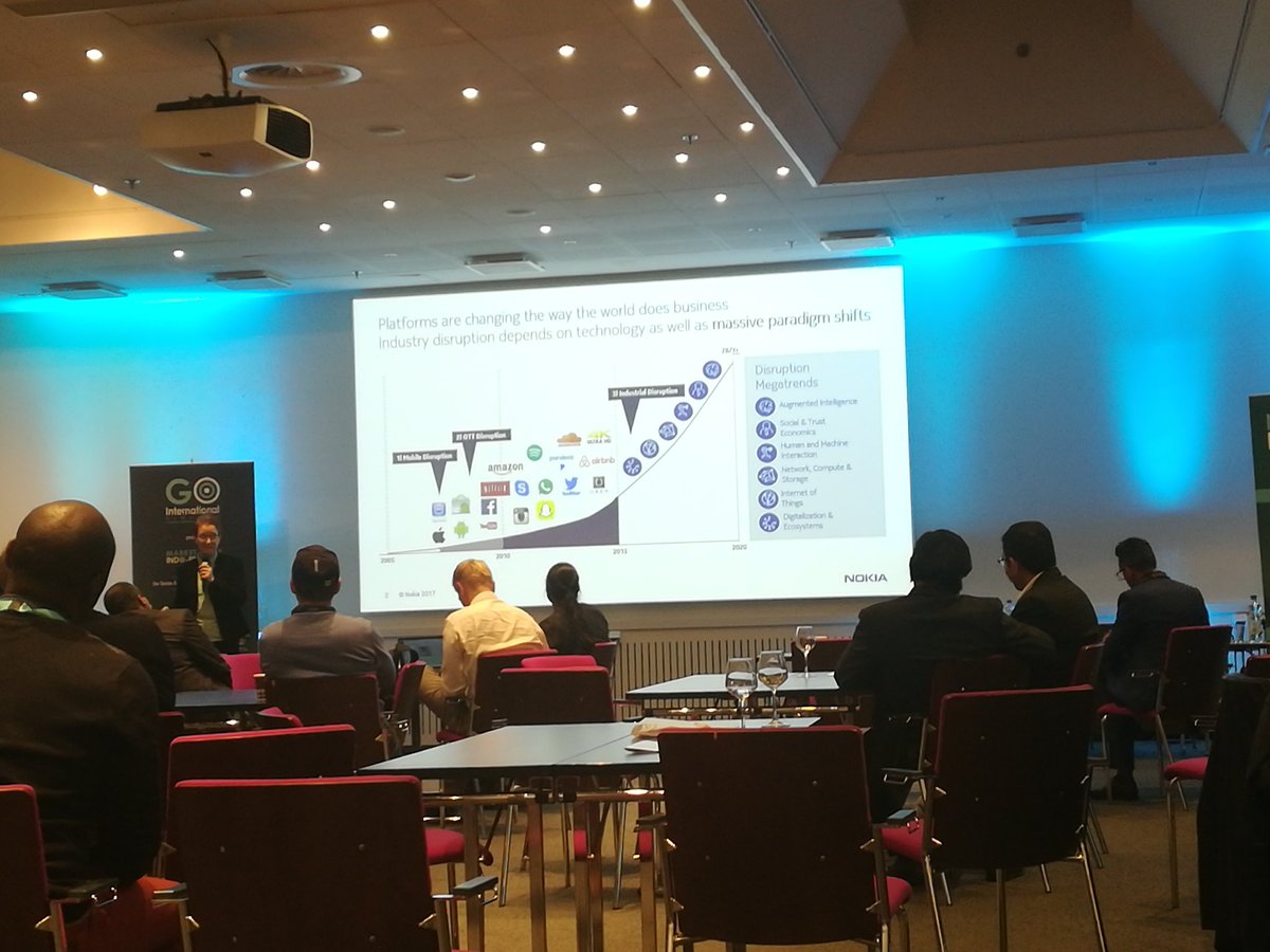 goifinland's tweet photo. We need a massive paradigm shift in the way that the world does business. How do large companies like Nokia open up their doors, so that start ups can come onboard to co-create new disruptive solutions? Anne Pakari from @nokia
#slush17 #GOIaccelerator #bragforfinland https://t.co/hVyxiyoJgv
