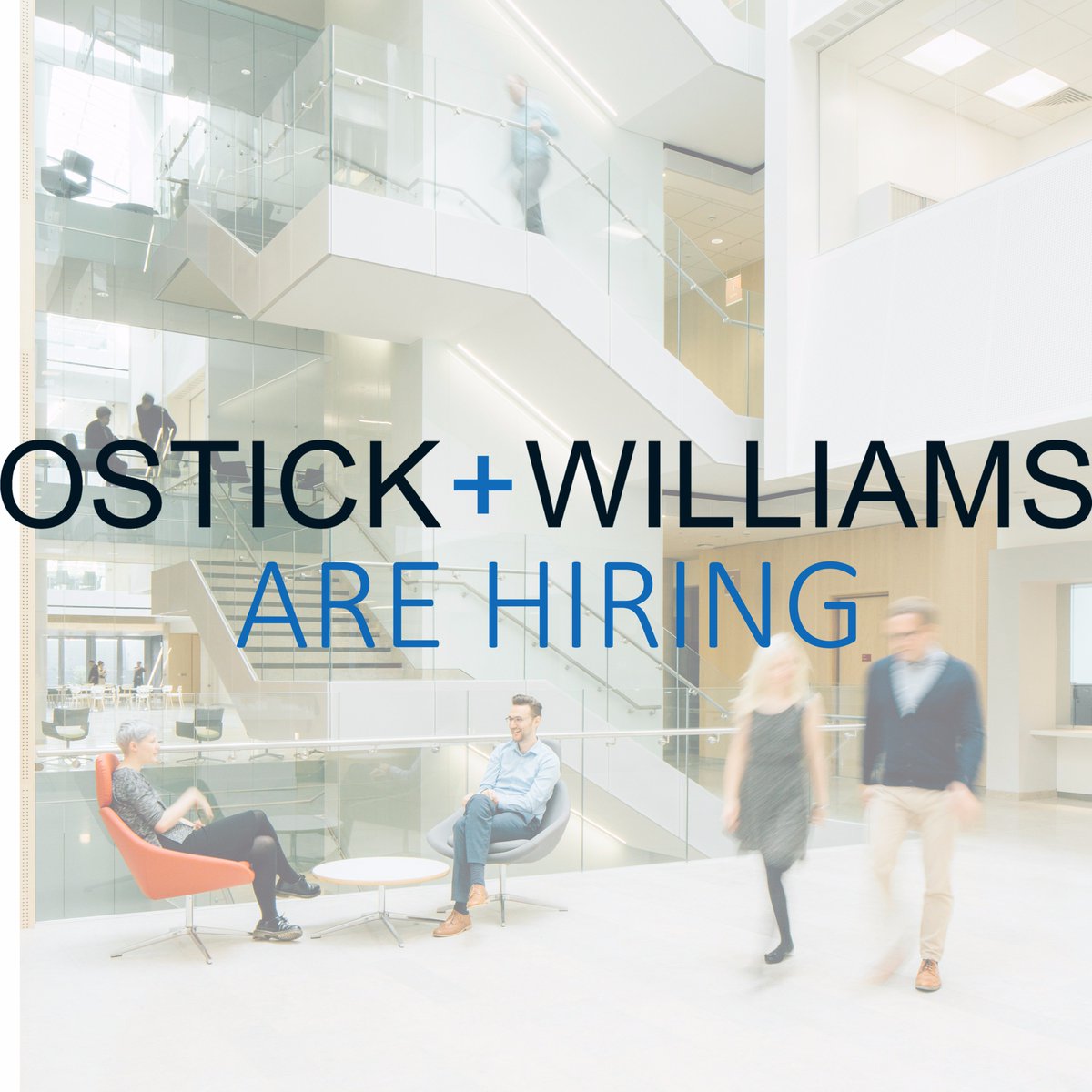ostickwilliams's tweet photo. O+W are hiring! We are looking recent Part II's and Part III's to join our expanding team! See below for more information! 🔎👀 #teamosticks #hiring #architecture #architecturejobs https://t.co/ooJ7LoUmfB