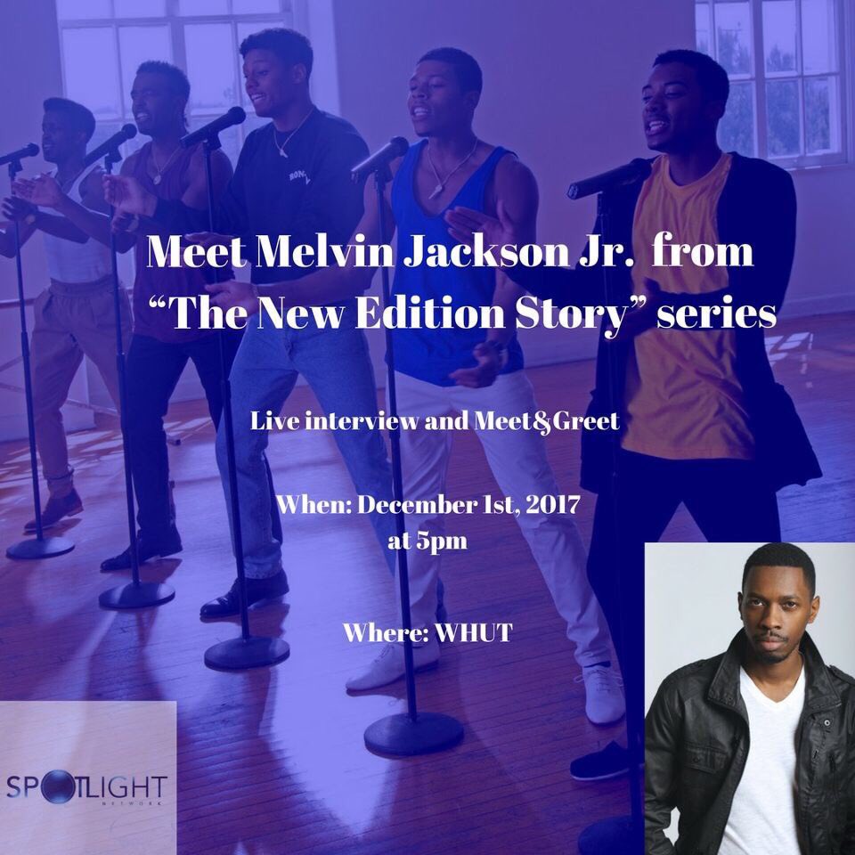 huspotlightnews's tweet photo. Join @slntv_ as Siobhan Stewart interviews the DMV’s very own @MelvinJacksonJr this Friday, Dec. 1st. Follow us for more updates. #SpotlightOnMelvinJacksonJr.
#SpotlightNetwork #NewEditionMovie https://t.co/z78dDjbegI