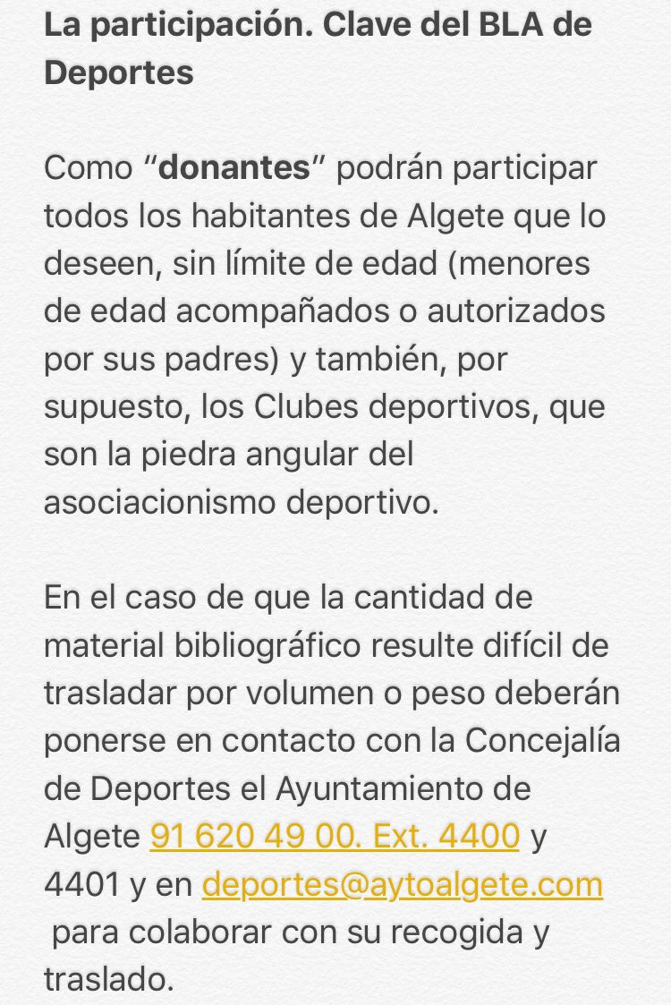 OcapaAlgete's tweet photo. Para fomentar la lectura, abre el BANCO DE LIBROS en el Polideportivo Duque de Algete. Podrás entregar/recoger libros y leer en el espacio habilitado. Se tomará un libro por cada ejemplar entregado (max. 3) https://t.co/CTVzxVModJ