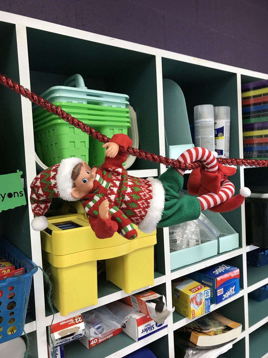 Mrsfrogteach's tweet photo. We came to school this morning, and ๐ what we found. @pqschools @jasongriffinhgs @CheezSupe @PQChamber #magicofxmas #believe #elfcanlearntoo https://t.co/392E1oL0Gs