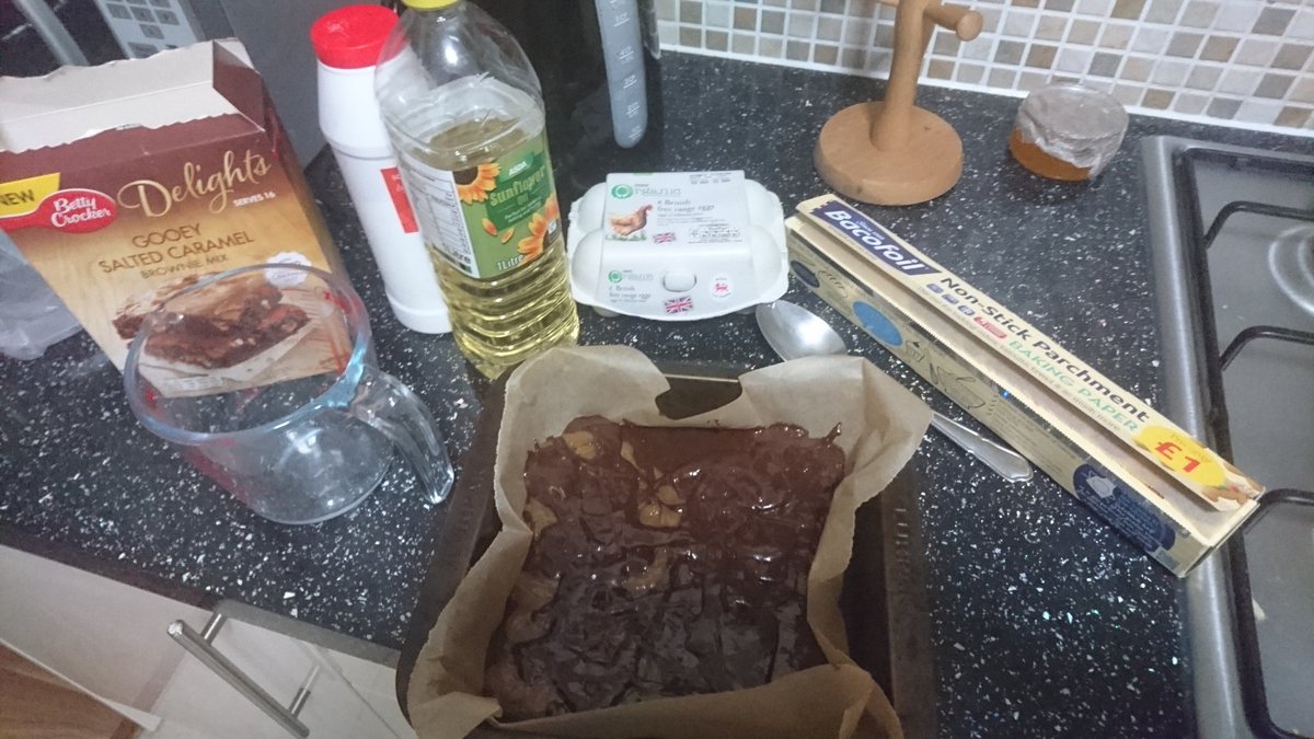 imogen_loveday's tweet photo. Thank you @Theinsiders_UK and @bettycrockeruk for the insane amount of cake I've consumed recently #BettyBakeDate #saltedcaramel #brownies https://t.co/SWBfnMUZyp