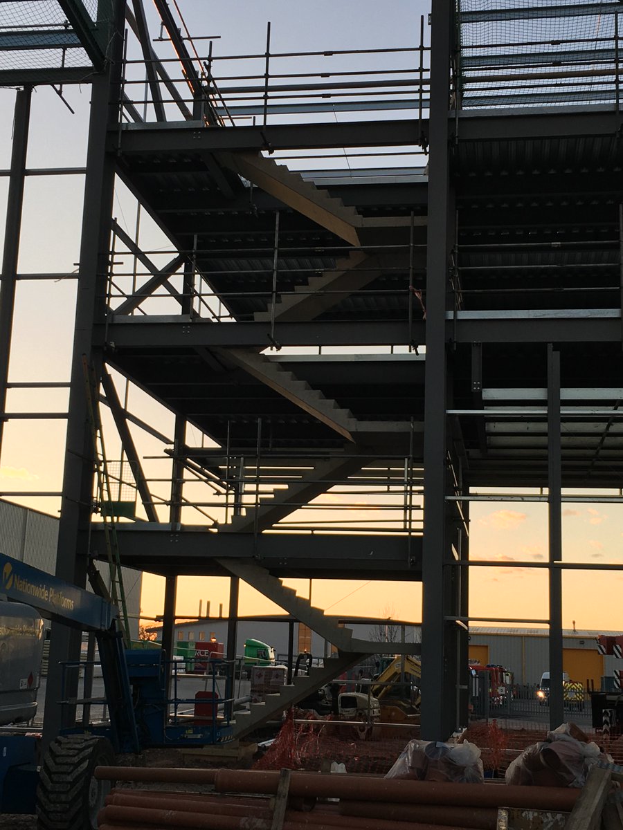 _LEROC's tweet photo. Another design, manufacture and installation of precast concrete stairs for a local job in Wiltshire. Here are the two finished stairwells https://t.co/9MswiW99fx