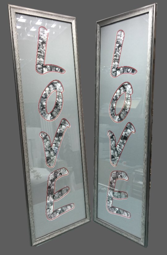 Amazing Valiani cut double mount board and collage more LOVE