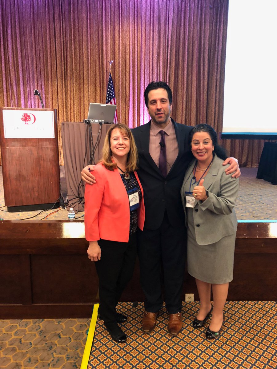 ReasonerCynthia's tweet photo. Hanging w/ George and my princi-pal Ginny at #VASCD2017 Highlight of the conference! @gcouros @GinnyGills https://t.co/7xviJ0l7FK