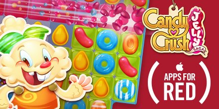 CandyCrushJelly's tweet photo. Help create an AIDS-free generation. (JELLYLICIOUS)RED is available now through December 8, 2017 (PST). #endAIDS #AppsForRED https://t.co/dKjqwlng8j