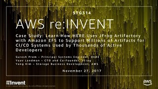 jfrog's tweet image. Suresh Prem, Principal Systems Engineer @HERE explains how his team uses @JFrog Artifactory with Amazon EFS to deliver close to a million downloads and uploads per day to its CI/CD environment. Watch the breakout session here&amp;gt;&amp;gt; okt.to/8mxsEI #AWSreInvent2017 #reInvent