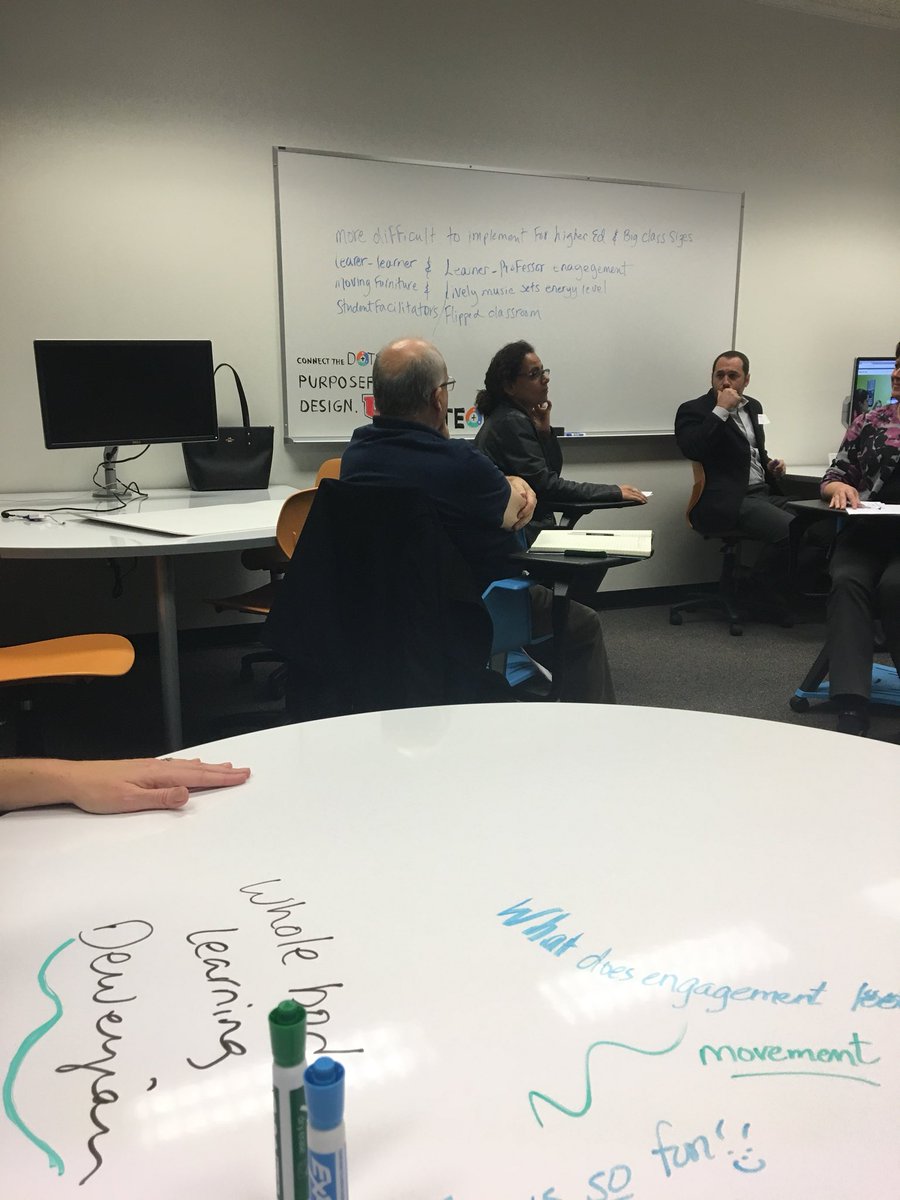 ginbeth's tweet photo. Checking out a classroom of the future. #Activelearningclassrooms. https://t.co/dW5WG15jhg