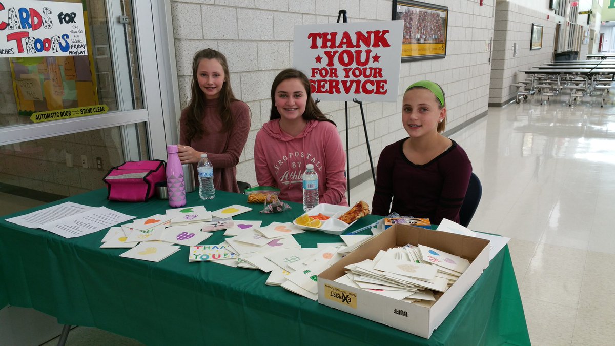 nrmsARTwo's tweet photo. Student Council members making a difference. ..Many of our 7th graders filled out cards for the troops today...thank you! https://t.co/rJ4RStNN5H