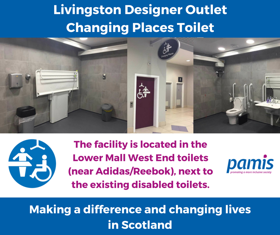LauraRutherford's tweet photo. Did you know that @LivOutlet has a new #changingplaces toilet? No? Well here are the details!! Please RT and spread the word. And thanks to campaigner @Bairnybridge for letting them know about #incLOOsion! #SAP2017 https://t.co/rGOSXI50ty