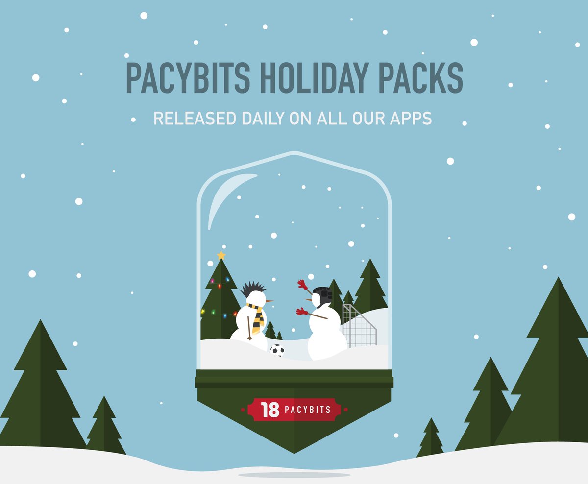 PacyBits's tweet photo. Surprise! New Holiday Pack lightning rounds will be released daily until December 25, available for 24 hours every time. So don’t forget to open them every day! Recognize the snowmen? https://t.co/6eOWUrJ1MW