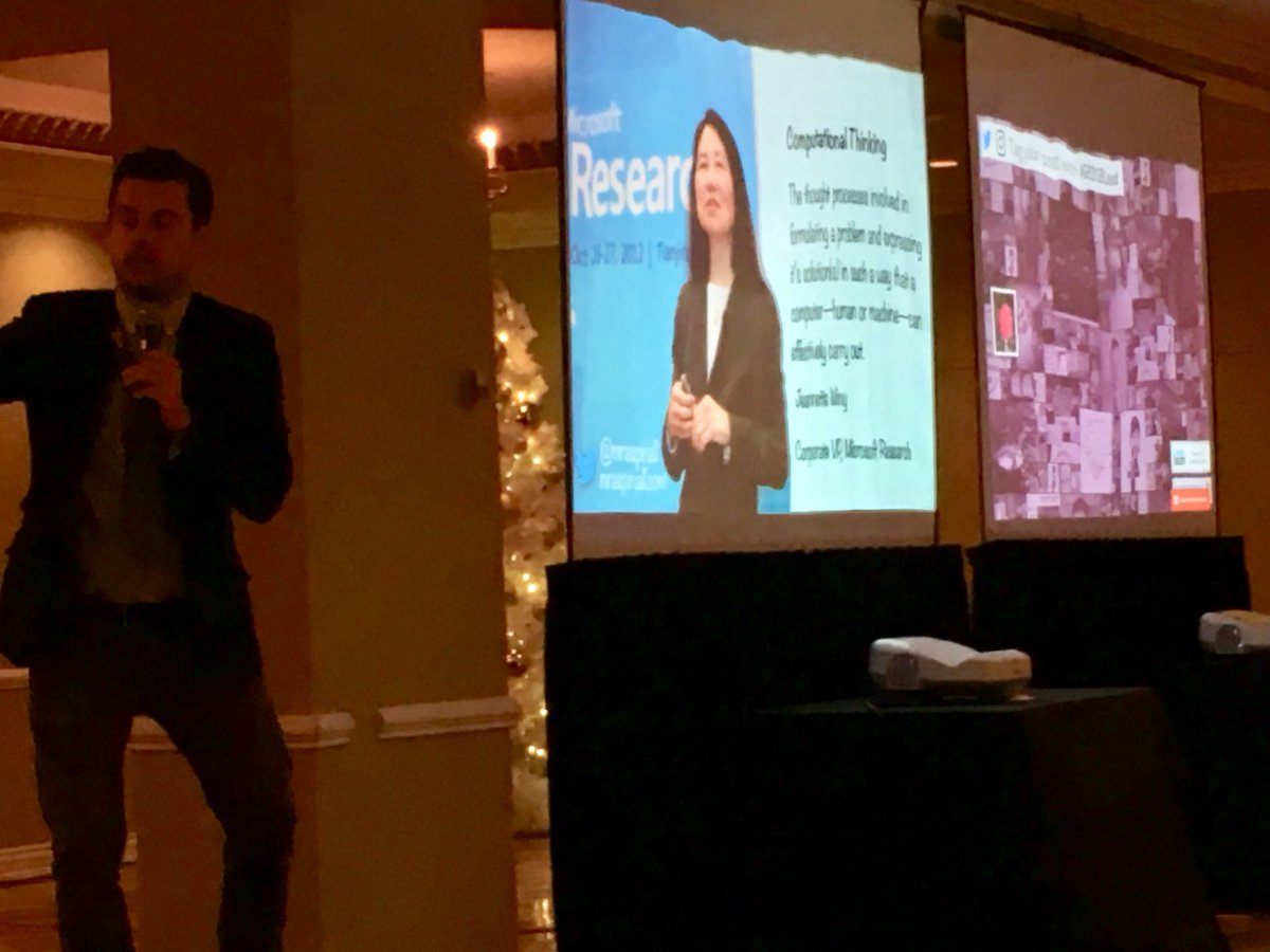 DrBrochu's tweet photo. Educator, Coder &amp; TEDx speaker Brian Aspinall @GEDSB Great Conference 2017 - how to engage/ empower learners through Computational Thinking! #GEDSBlead https://t.co/5pS8CxSyLc