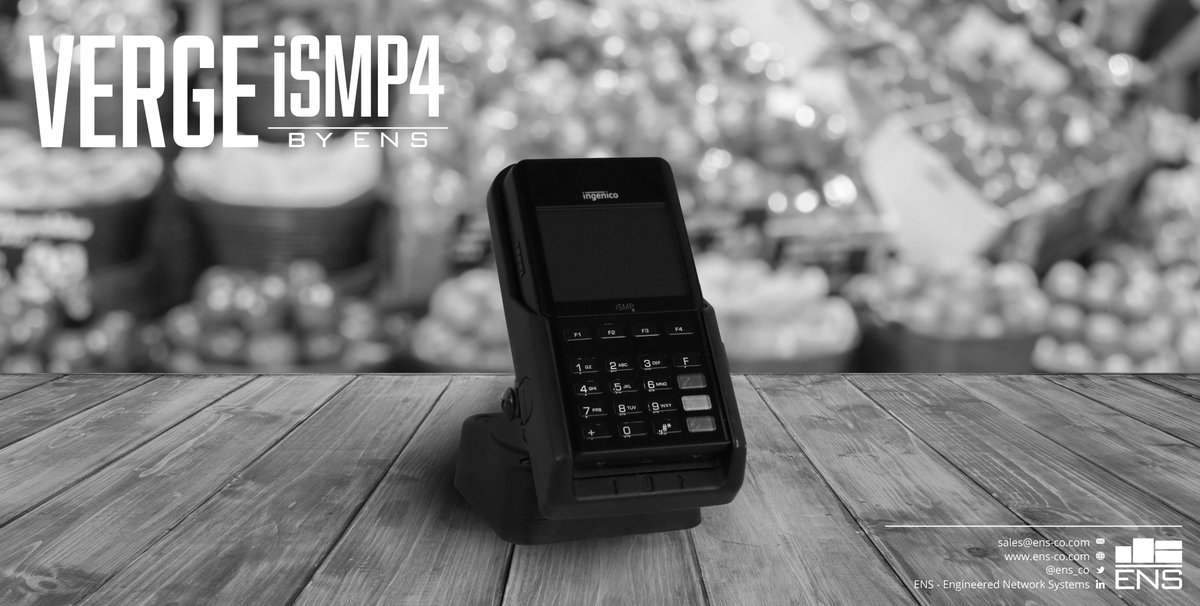 ensgroupglobal's tweet photo. Verge iSMP4 by ENS gives retailers the option to easily remove the device from the stand to maximize their mPOS applications.
https://t.co/632HNtr4Jp https://t.co/Rs2XL6Igcz