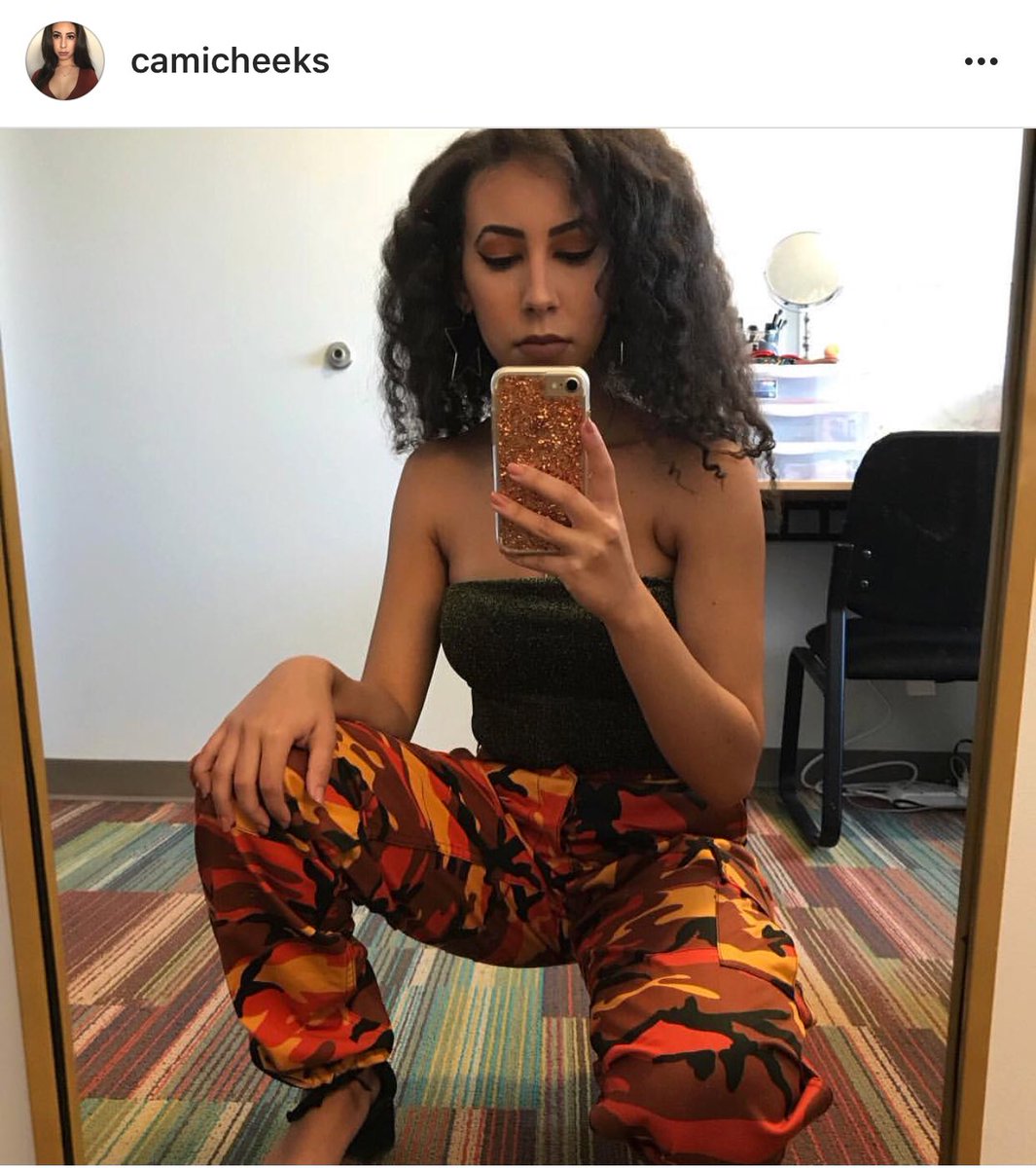 shopsameoldchic's tweet photo. @camicheeks rocking the hell out of her camo pants from the shop! Preorder yours today! https://t.co/yZcSZundg7 https://t.co/0KheqH4UeR